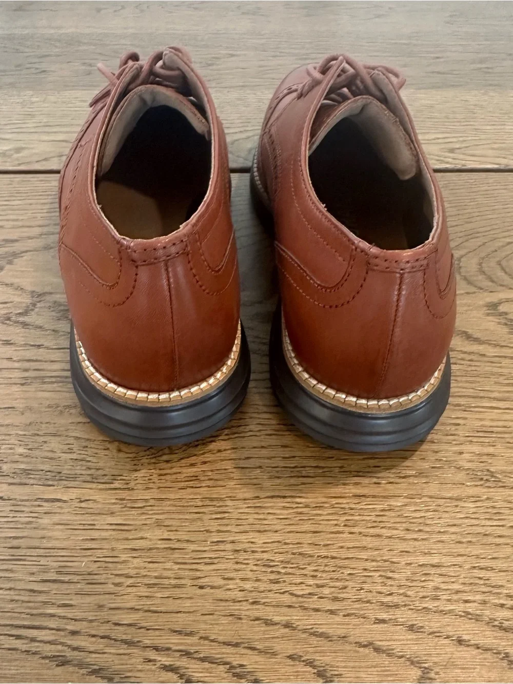 Cole Haan Original Wingtip Oxford Shoes Men’s 9.5 Brown Leather Grand.OS NEW